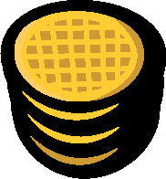 Waffle Frisbees.